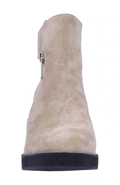 Shop L'amour Des Pieds Lanelle Bootie In Taupe