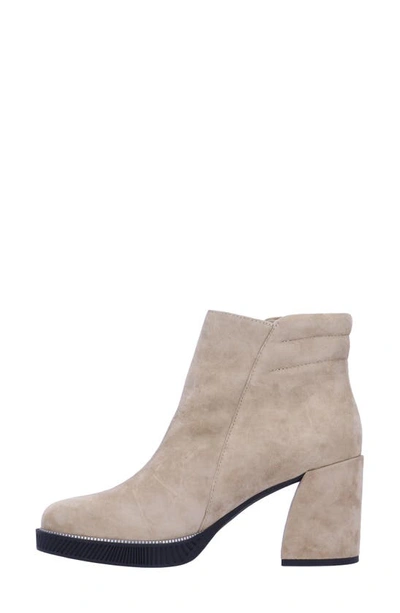 Shop L'amour Des Pieds Lanelle Bootie In Taupe