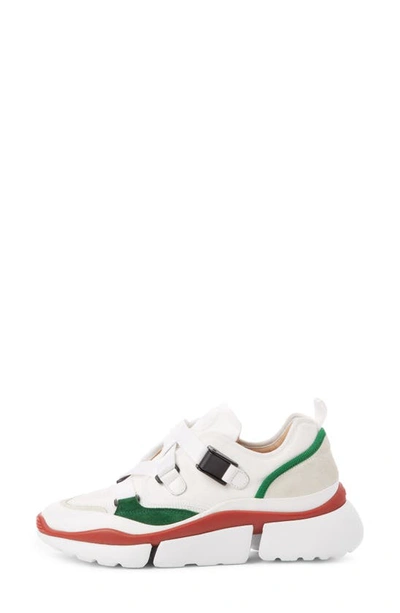Shop Chloé Sonnie Low Top Sneaker In Jungle Green