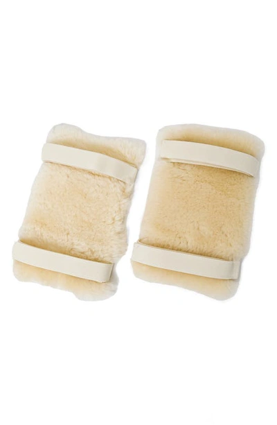 Shop Natural Medical Genuine Sheepskin Knee Wrap Pads In Cornsilk