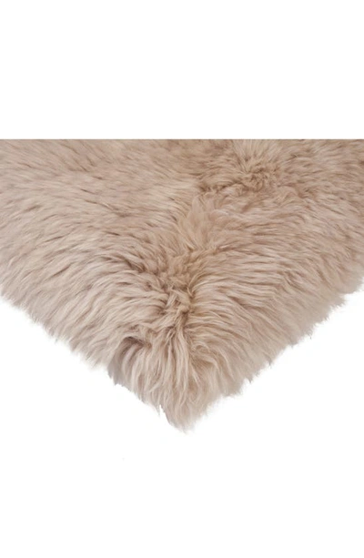 Shop Natural 4-pack Genuine Sheepskin Chair Pads In Taupe