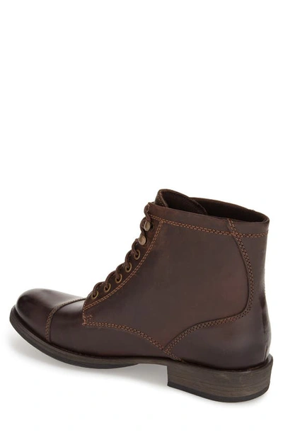 Shop Eastland 'high Fidelity' Cap Toe Boot In Dark Brown Leather