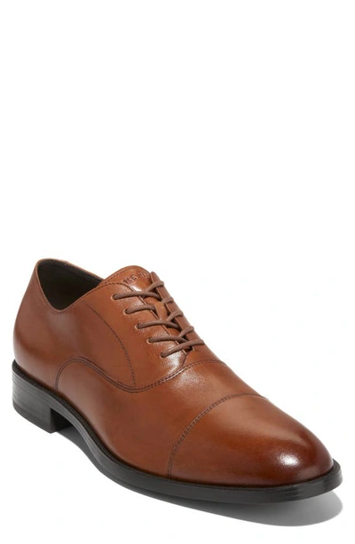 Shop Cole Haan Hawthorne Cap Toe Oxford In British Tan