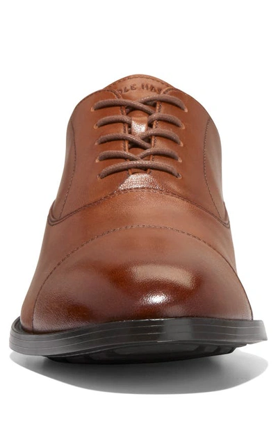 Shop Cole Haan Hawthorne Cap Toe Oxford In British Tan