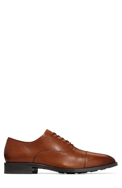 Shop Cole Haan Hawthorne Cap Toe Oxford In British Tan