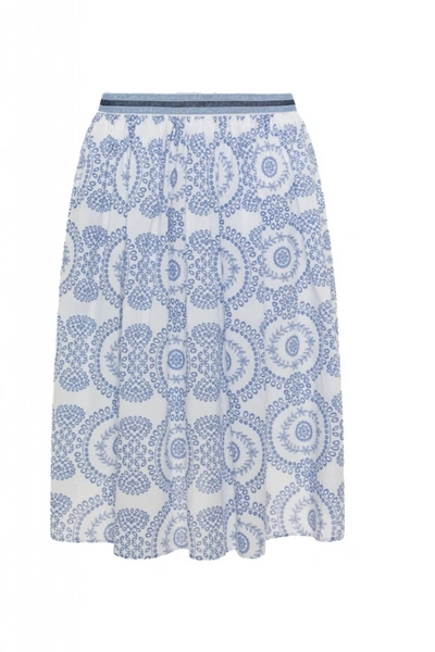 Shop 0039 Italy Women's Kyla Skirt In Blue/white