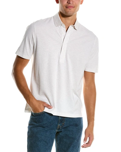 Shop Brunello Cucinelli Regular Fit Polo Shirt In White