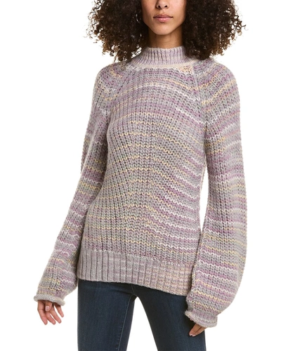 Shop Nicholas Maliya Alpaca & Wool-blend Sweater In Purple
