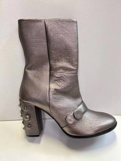 Amalfi By Rangoni Spilla Heeled Boots In Steel In Blue