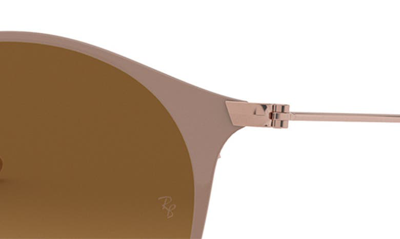 Ray Ban 49mm Gradient Round Sunglasses In Copper