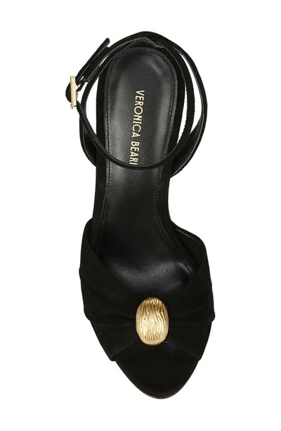 Shop Veronica Beard Genevieve Stiletto Sandal In Black