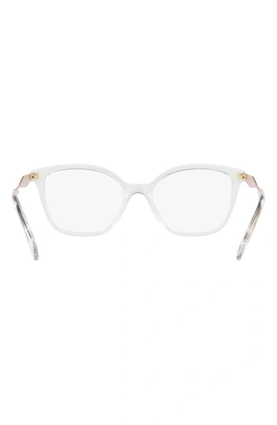 Shop Prada 54mm Butterfly Optical Glasses In Crystal