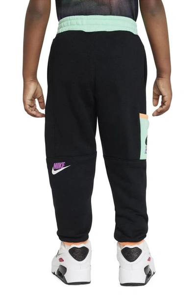 Shop Nike Kids' Illuminate Fleece Cargo Pants In Black
