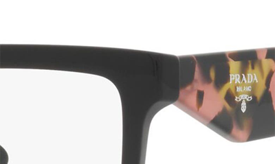 Shop Prada 54mm Square Optical Glasses In Black