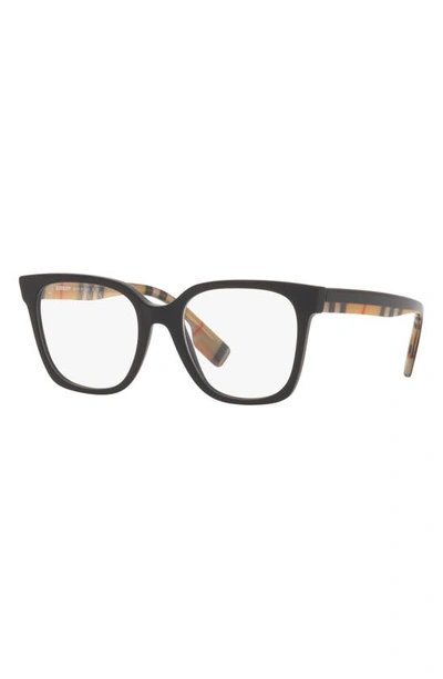 Shop Burberry Evelyn 52mm Square Optical Glasses In Black
