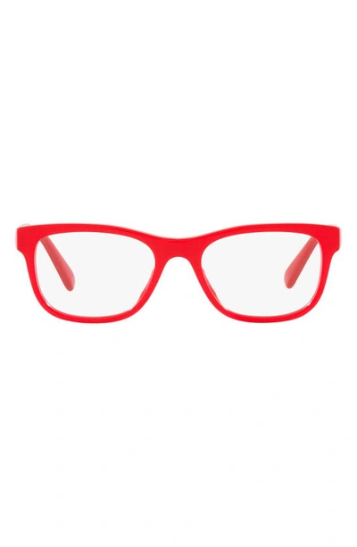 Shop Versace Kids' 47mm Square Optical Glasses In Red