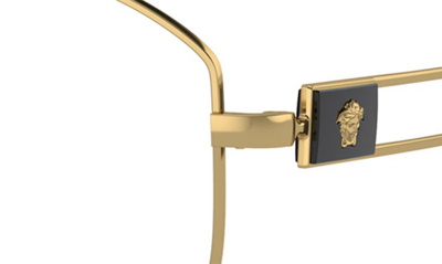 Shop Versace 59mm Pilot Optical Glasses In Gold