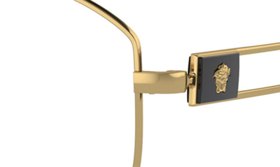 Versace 57mm Pilot Optical Glasses In Gold