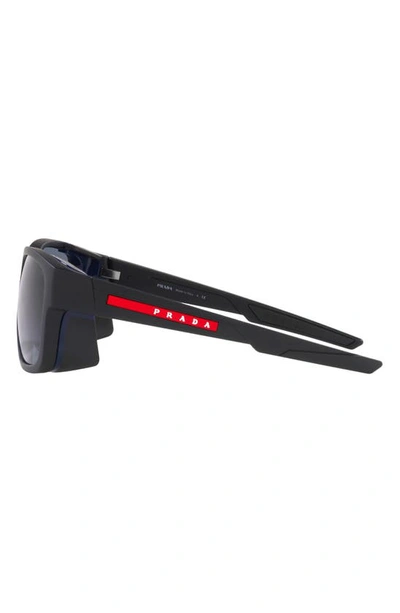 Prada 59mm Pillow Sunglasses In Rubber Black