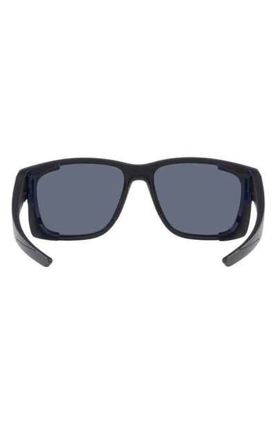 Shop Prada 59mm Pillow Sunglasses In Rubber Black