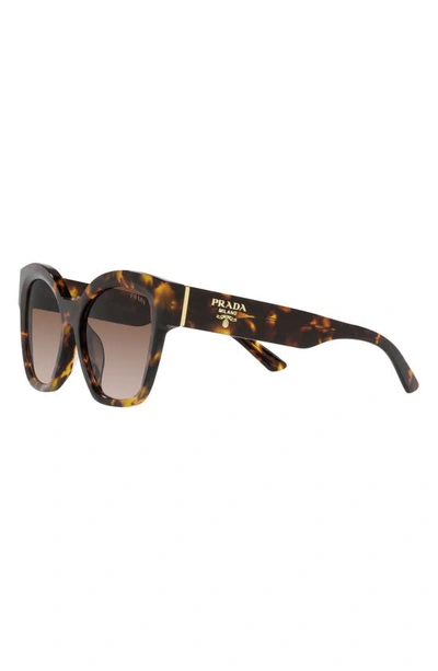 Shop Prada 59mm Gradient Geometric Sunglasses In Brown Grad