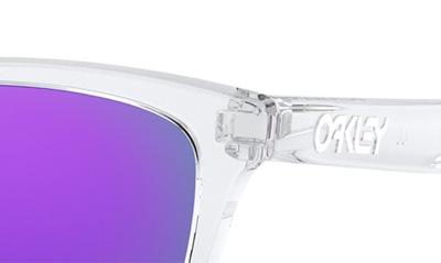 Shop Oakley Frogskins 54mm Rectangular Sunglasses In Clear
