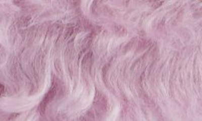 Shop Dries Van Noten Fluffy Faux Fur Folded Clutch In Lilac 403