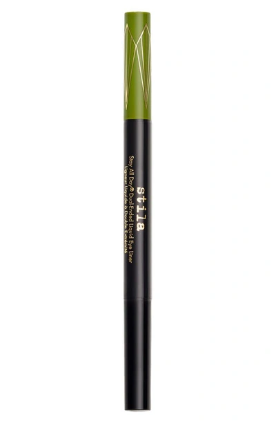 Shop Stila Stay All Day® Dual-ended Liquid Eyeliner In Mojito Intense Black