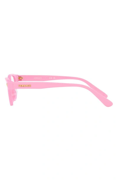 Shop Versace Kids' 58mm Cat Eye Optical Glasses In Pink