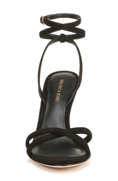 Shop Veronica Beard Manuela Ankle Strap Wedge Sandal In Black