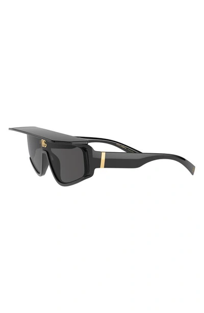 Dolce & Gabbana 146mm Rectangular Sunglasses In Black