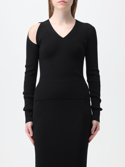 Shop Alexander Mcqueen Sweater With Cut-out Detail In Black