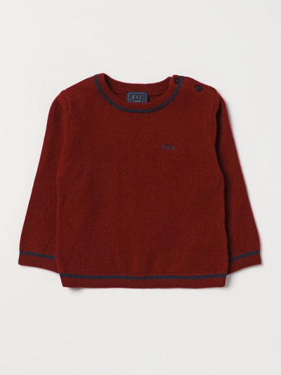 Shop Fay Junior Sweater  Kids Color Red