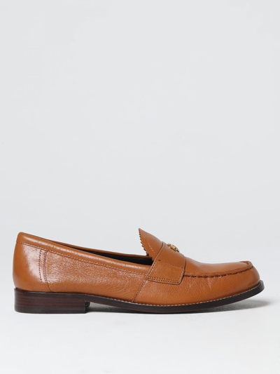 Shop Tory Burch Leather Mocassins In Brown