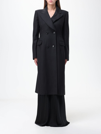 Shop Alberta Ferretti Coat  Woman Color Black