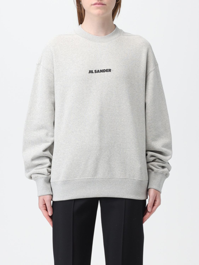 Shop Jil Sander Sweatshirt  Woman Color Grey