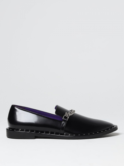 Shop Stella Mccartney Falabella Moccasins In Synthetic Leather In Black