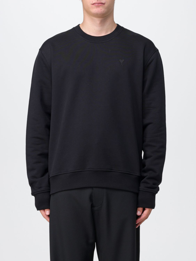 Shop Ami Alexandre Mattiussi Sweatshirt Ami Paris Men Color Black