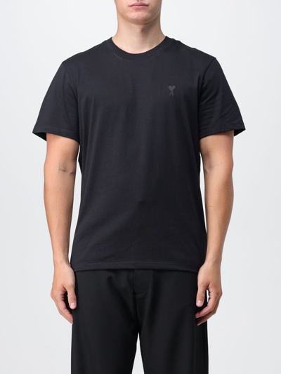 Shop Ami Alexandre Mattiussi T-shirt Ami Paris Men Color Black