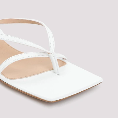Shop Bottega Veneta Stretch Strap Sandal Shoes In White