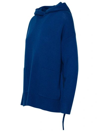 Shop 360cashmere 360 Cashmere 'khloe' Sweatshirt In Blue Cashmere