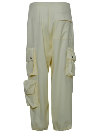 Shop Darkpark Cream Cotton 'blair' Pants In White