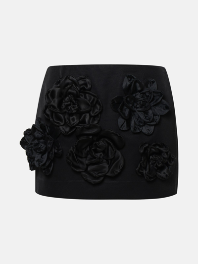 Shop Dolce & Gabbana Black Cotton Blend Miniskirt