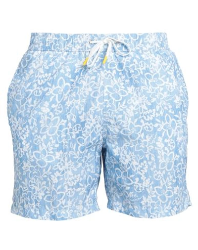 Shop Hartford Man Swim Trunks Sky Blue Size Xxl Polyamide