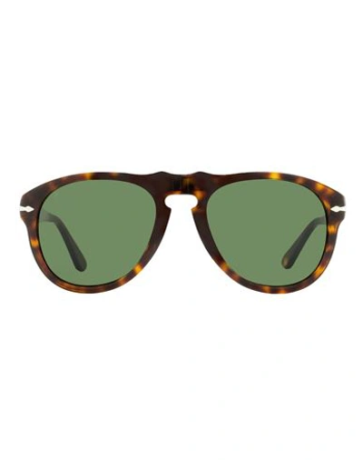 Shop Persol Original Po0649 Sunglasses Sunglasses Green Size 52 Acetate