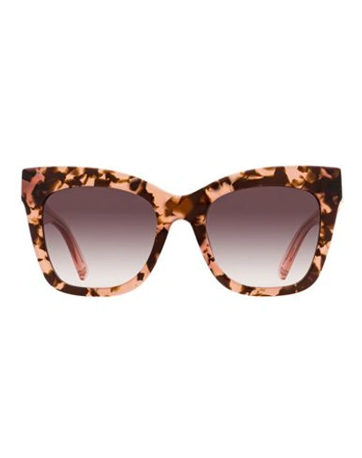 Shop Mcm Modified Square 686se Sunglasses Woman Sunglasses Brown Size 54 Acetate
