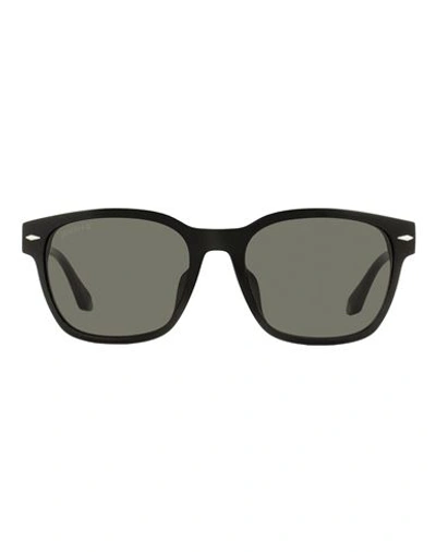Shop Longines Rectangular Lg0015h Sunglasses Man Sunglasses Black Size 56 Acetate