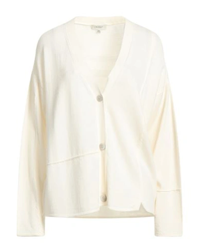 Shop Crossley Woman Cardigan Ivory Size Xs Virgin Wool In White