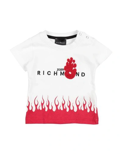 Shop John Richmond Newborn Girl T-shirt White Size 3 Cotton