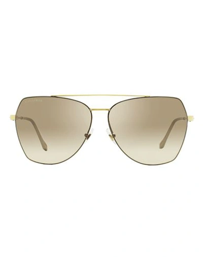 Shop Longines Navigator Lg0020h Sunglasses Woman Sunglasses Gold Size 60 Metal, Acetate